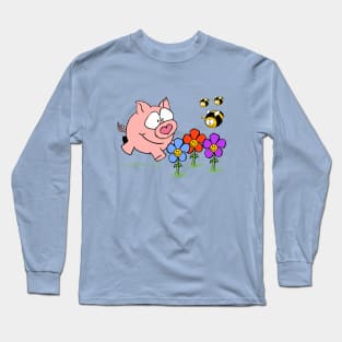 Happy Piggy Long Sleeve T-Shirt